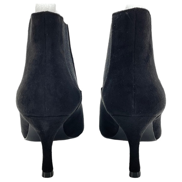 Journee Collection Elitta Black Microsuede Fabric Womens Ankle Booties size 8.5M - Picture 8 of 15